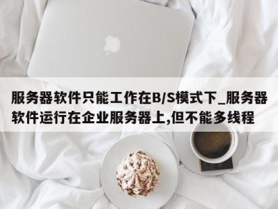 珠海服务器软件只能工作在B/S模式下_服务器软件运行在企业服务器上,但不能多线程 